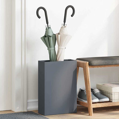Rain Umbrella Stand Anthracite 28 x 12 x 41 cm Steel
