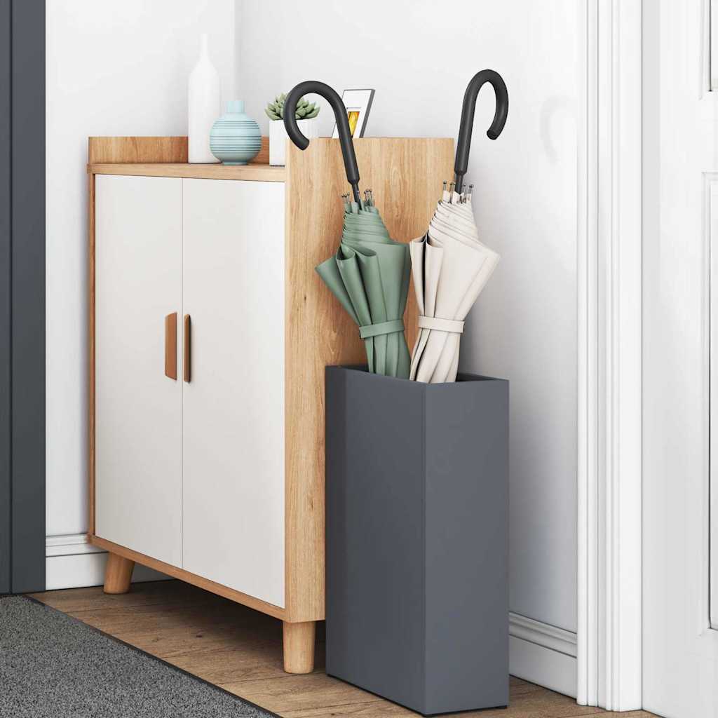 Rain Umbrella Stand Anthracite 28 x 12 x 41 cm Steel