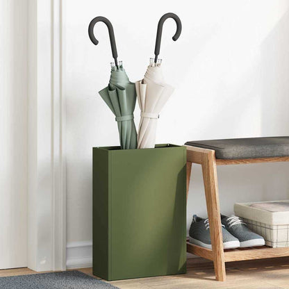 Rain Umbrella Stand Olive Green 28 x 12 x 41 cm Steel