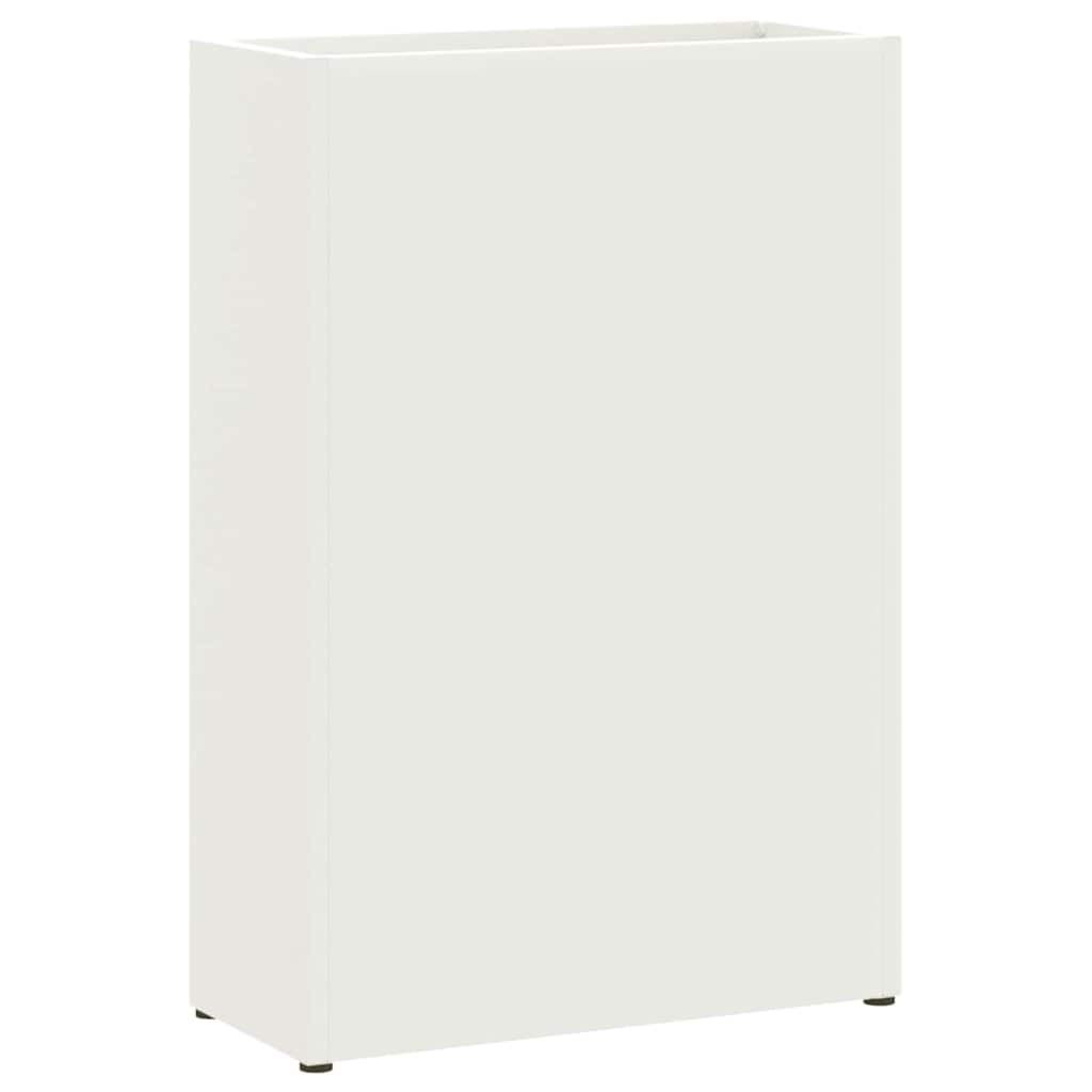 Rain Umbrella Stand White 28 x 12 x 41 cm Steel