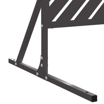 Privacy Screen 100 x 50 x 180 cm Steel Black