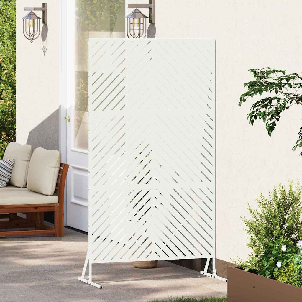 Privacy Screen 100 x 50 x 180 cm Steel White