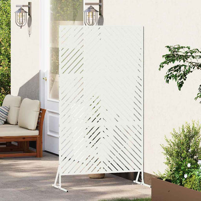 Privacy Screen 100 x 50 x 180 cm Steel White