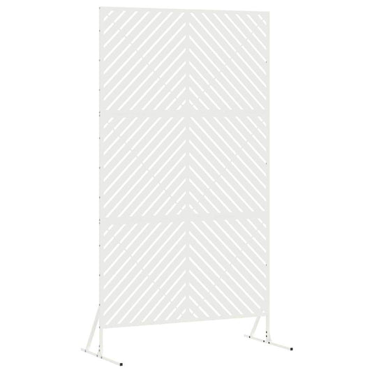 Privacy Screen 100 x 50 x 180 cm Steel White