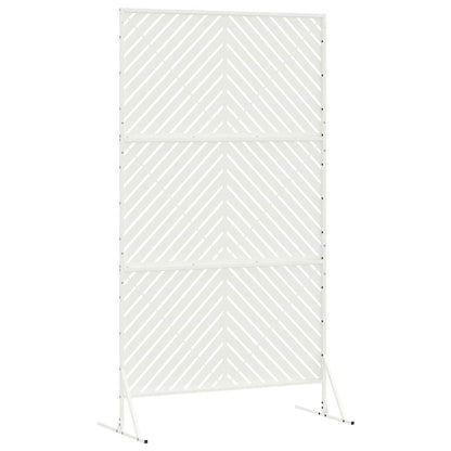 Privacy Screen 100 x 50 x 180 cm Steel White