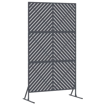 Privacy Screen 100 x 50 x 180 cm Steel Anthracite