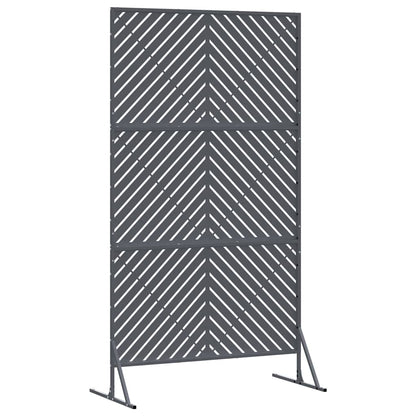 Privacy Screen 100 x 50 x 180 cm Steel Anthracite