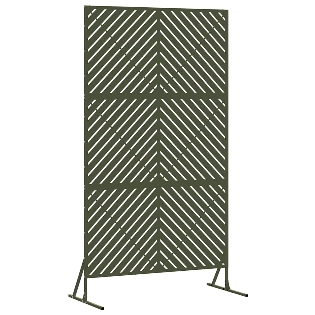 Privacy Screen 100 x 50 x 180 cm Steel Olive Green