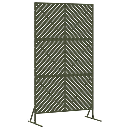 Privacy Screen 100 x 50 x 180 cm Steel Olive Green