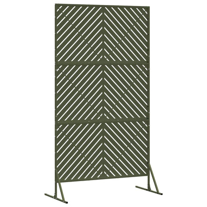 Privacy Screen 100 x 50 x 180 cm Steel Olive Green