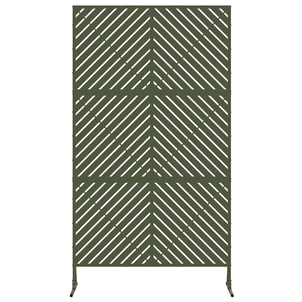 Privacy Screen 100 x 50 x 180 cm Steel Olive Green
