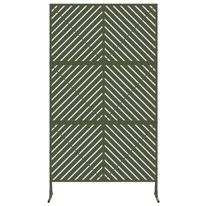 Privacy Screen 100 x 50 x 180 cm Steel Olive Green