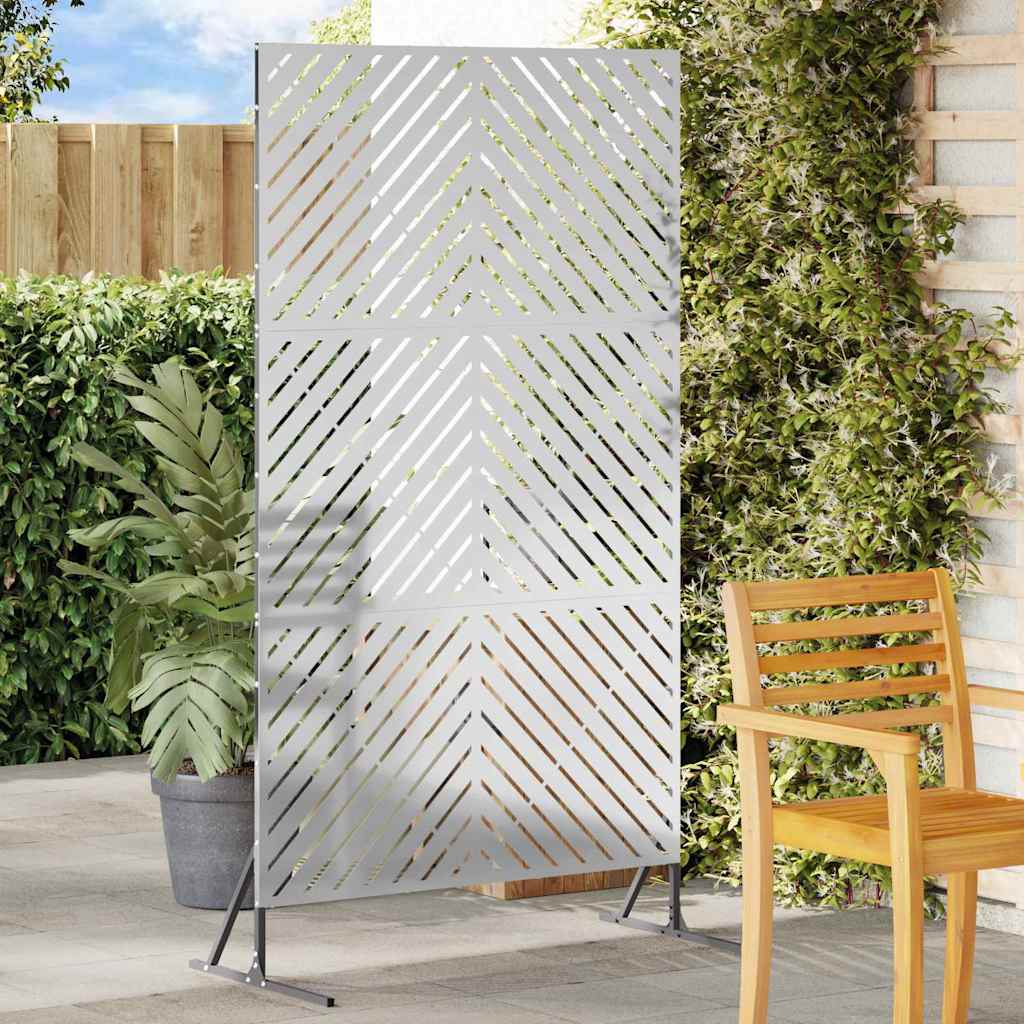 Privacy Screen 100 x 50 x 180 cm Galvanised Steel Silver