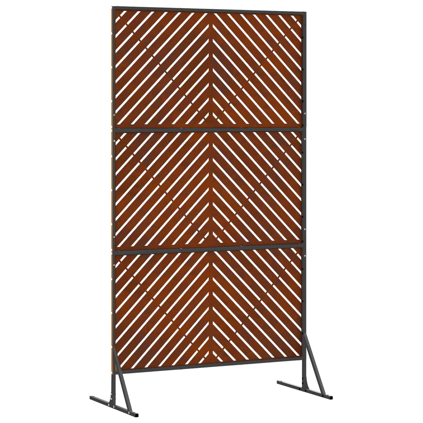 Privacy Screen 100 x 50 x 180 cm Weathering Steel Rusty