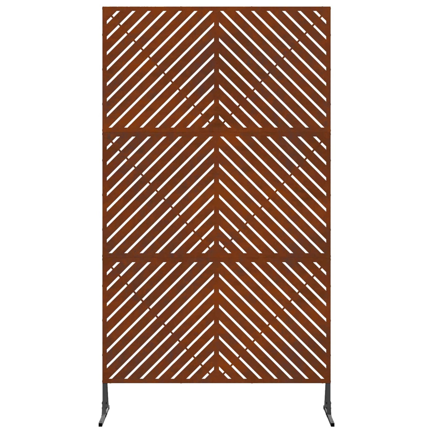 Privacy Screen 100 x 50 x 180 cm Weathering Steel Rusty