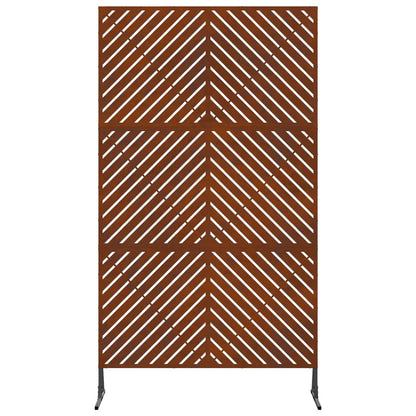Privacy Screen 100 x 50 x 180 cm Weathering Steel Rusty