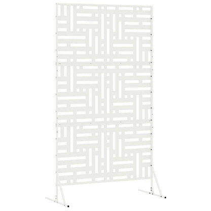 Privacy Screen 100 x 50 x 180 cm Steel White