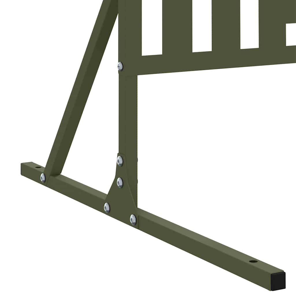 Privacy Screen Olive 100 x 50 x 180 cm Steel