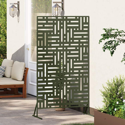 Privacy Screen Olive 100 x 50 x 180 cm Steel