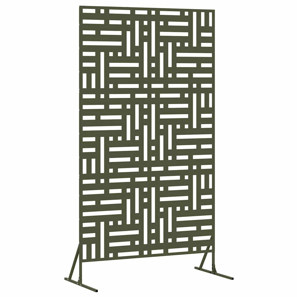 Privacy Screen Olive 100 x 50 x 180 cm Steel
