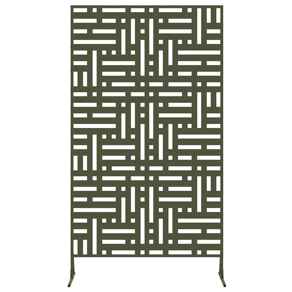 Privacy Screen Olive 100 x 50 x 180 cm Steel