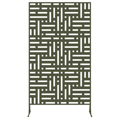 Privacy Screen Olive 100 x 50 x 180 cm Steel