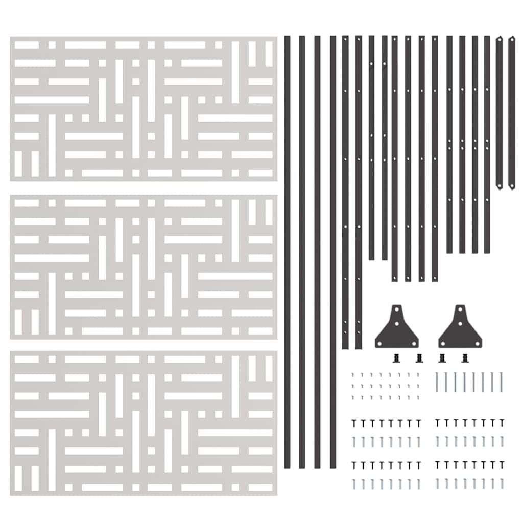 Privacy Screen 100 x 50 x 180 cm Stainless Steel Silver