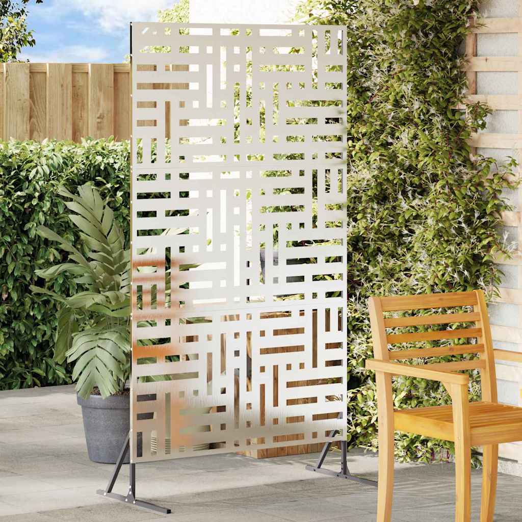Privacy Screen 100 x 50 x 180 cm Stainless Steel Silver