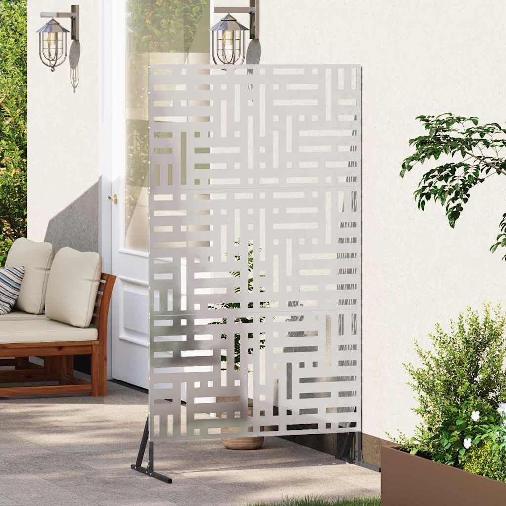 Privacy Screen 100 x 50 x 180 cm Stainless Steel Silver