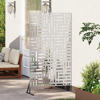 Privacy Screen 100 x 50 x 180 cm Stainless Steel Silver