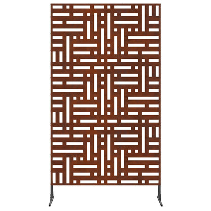 Privacy Screen 100 x 50 x 180 cm Weathering Steel Rusty