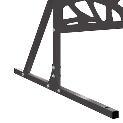 Privacy Screen 100 x 50 x 180 cm Steel Black