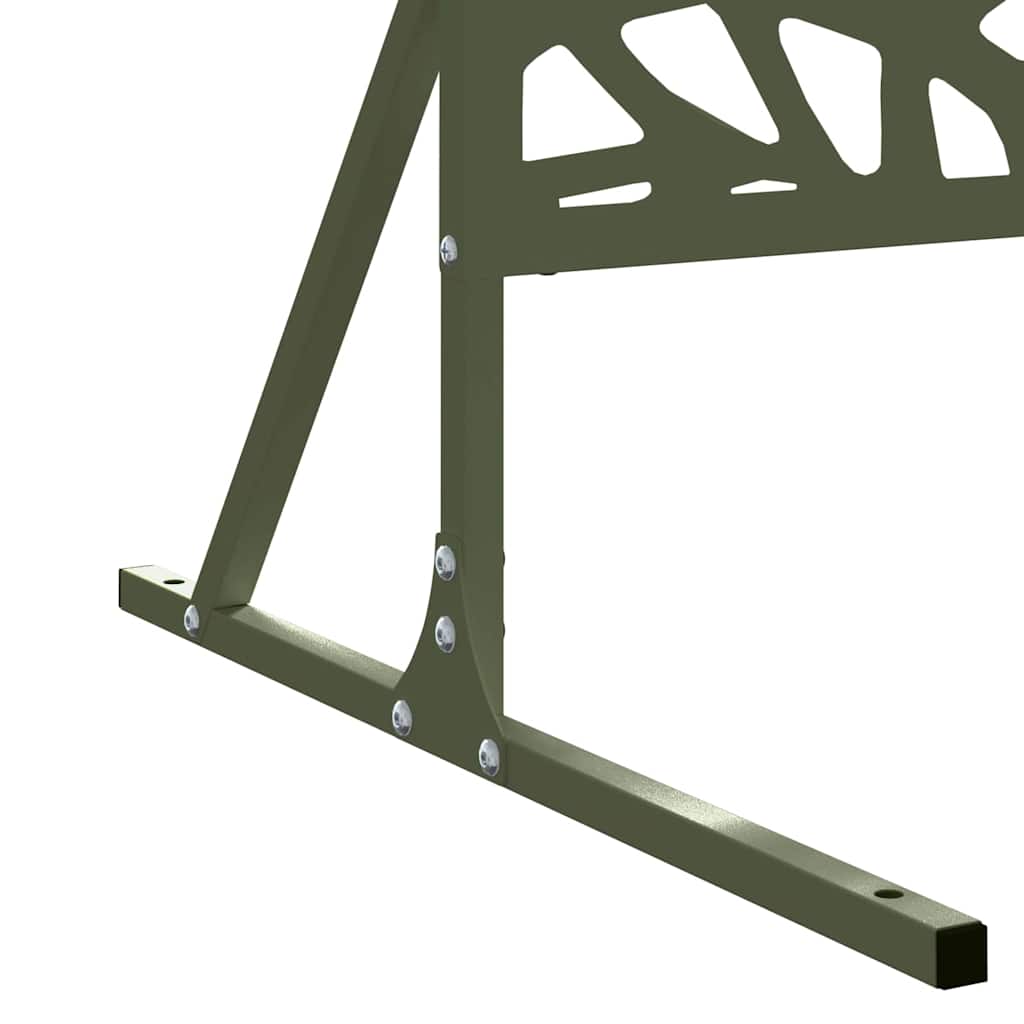 Privacy Screen 100 x 50 x 180 cm Steel Olive Green