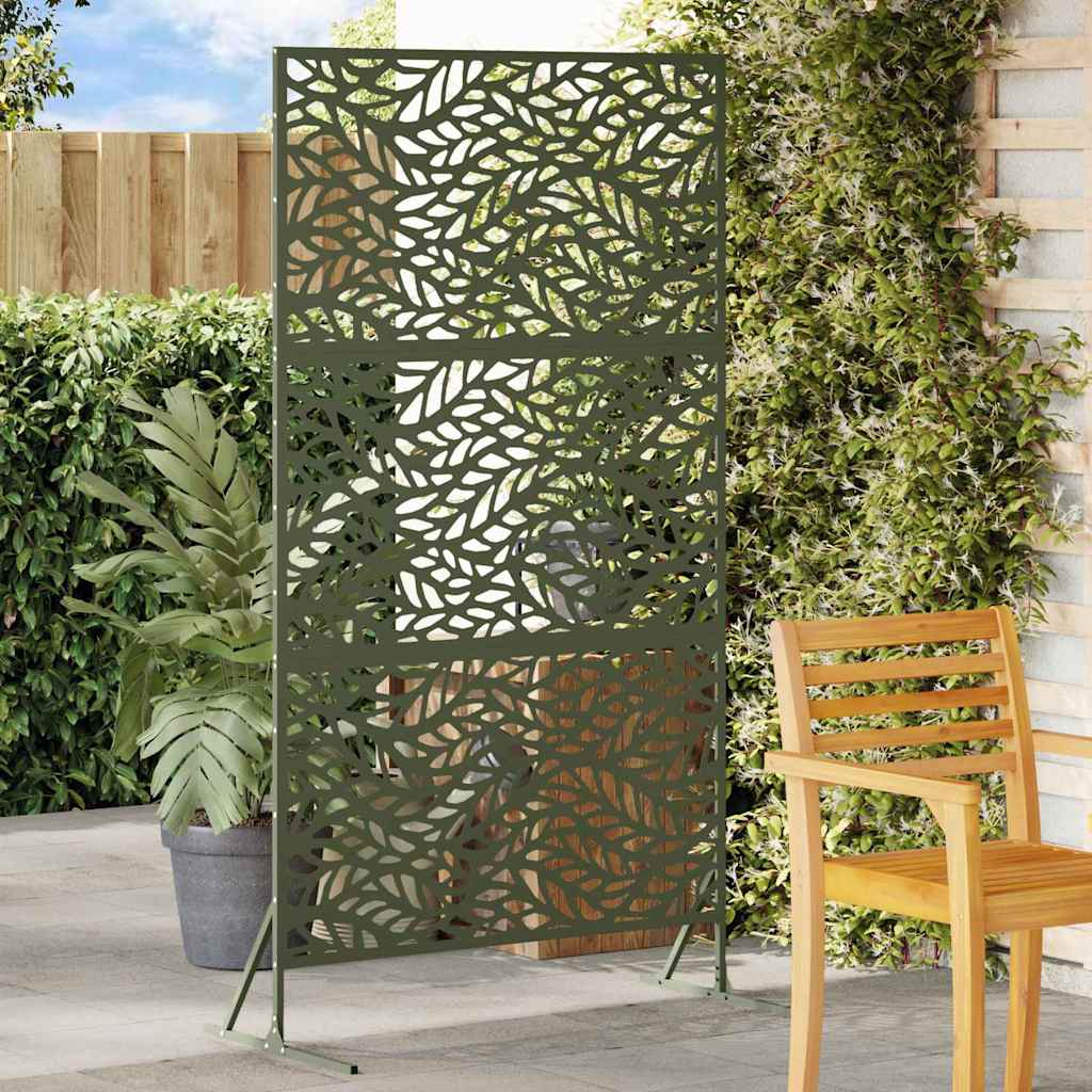 Privacy Screen 100 x 50 x 180 cm Steel Olive Green