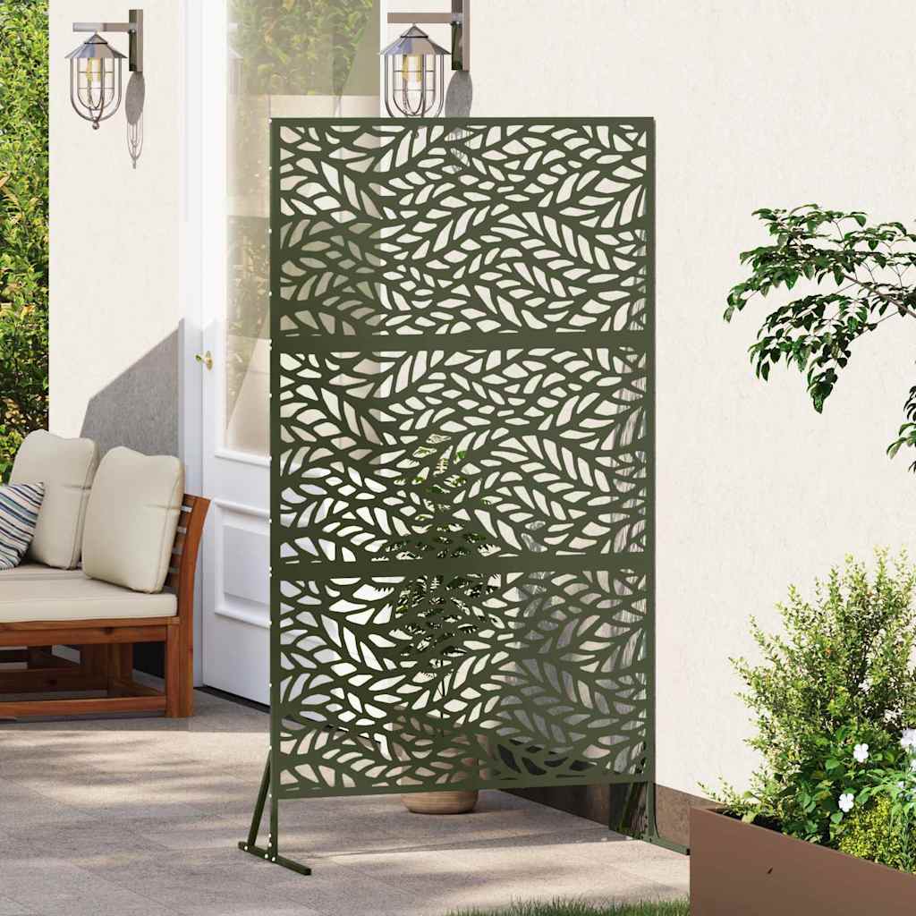 Privacy Screen 100 x 50 x 180 cm Steel Olive Green