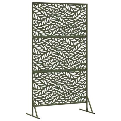 Privacy Screen 100 x 50 x 180 cm Steel Olive Green