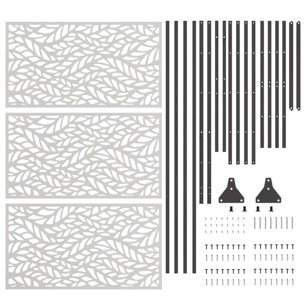 Privacy Screen 100 x 50 x 180 cm Stainless Steel Silver