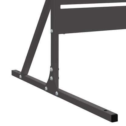 Privacy Screen 100 x 50 x 180 cm Steel Black
