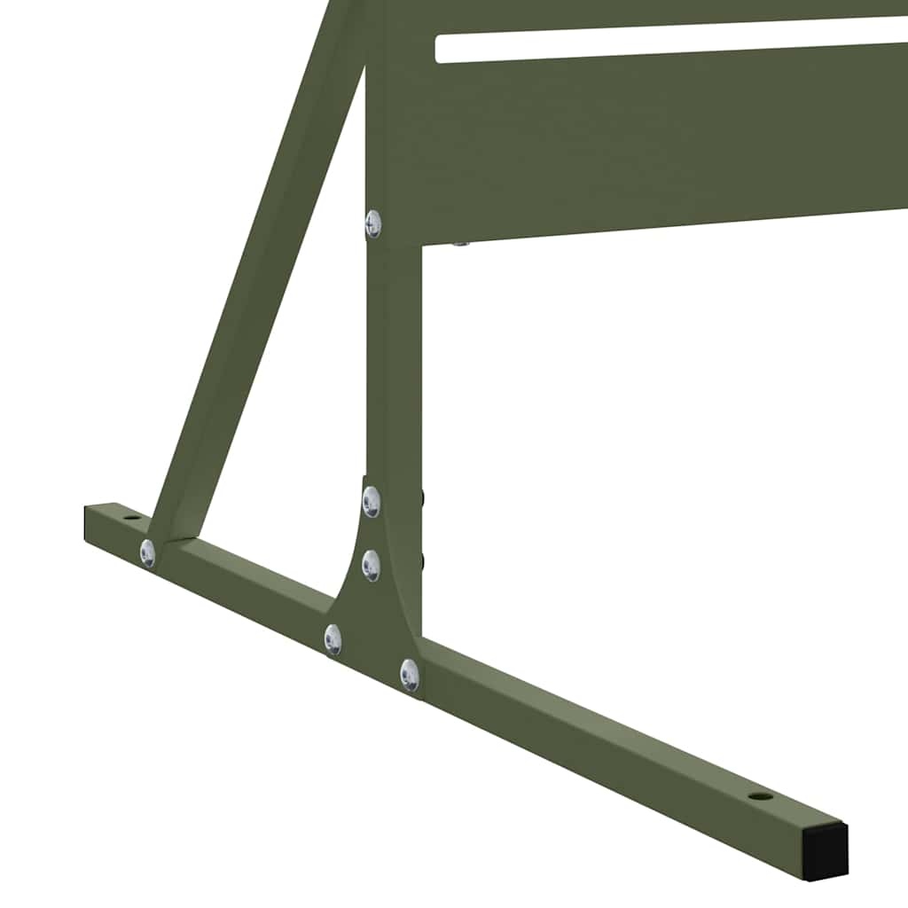 Privacy Screen 100 x 50 x 180 cm Steel Olive Green