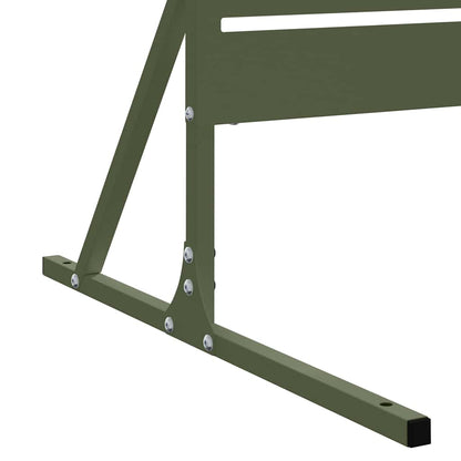 Privacy Screen 100 x 50 x 180 cm Steel Olive Green