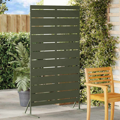Privacy Screen 100 x 50 x 180 cm Steel Olive Green