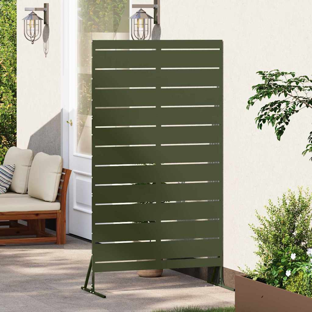 Privacy Screen 100 x 50 x 180 cm Steel Olive Green
