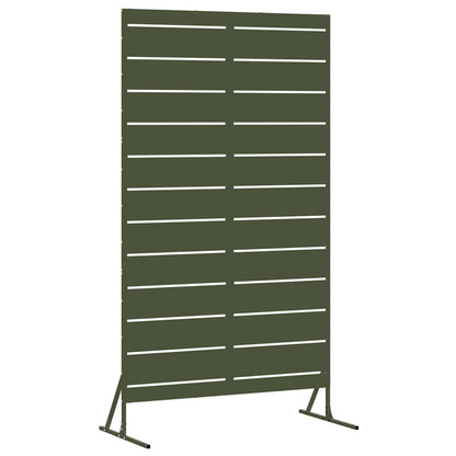 Privacy Screen 100 x 50 x 180 cm Steel Olive Green