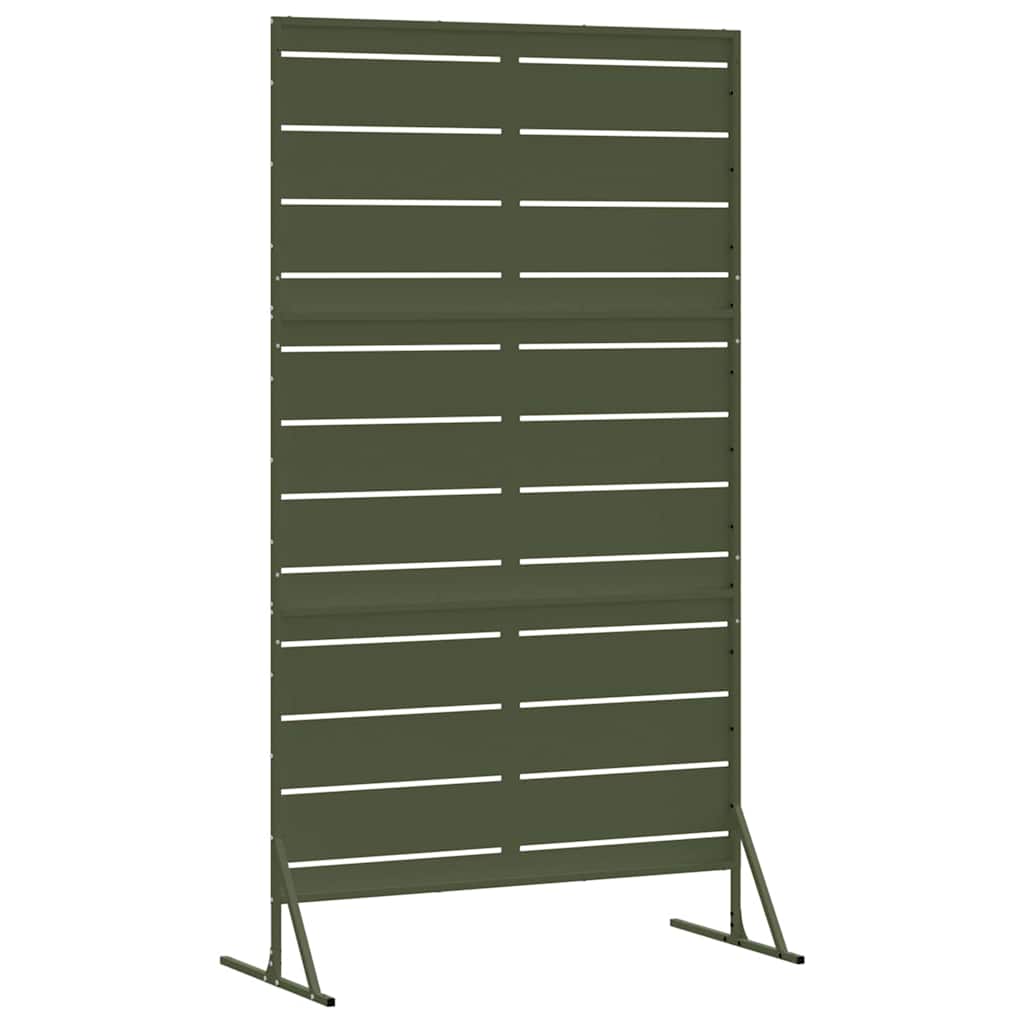 Privacy Screen 100 x 50 x 180 cm Steel Olive Green