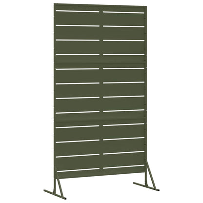 Privacy Screen 100 x 50 x 180 cm Steel Olive Green