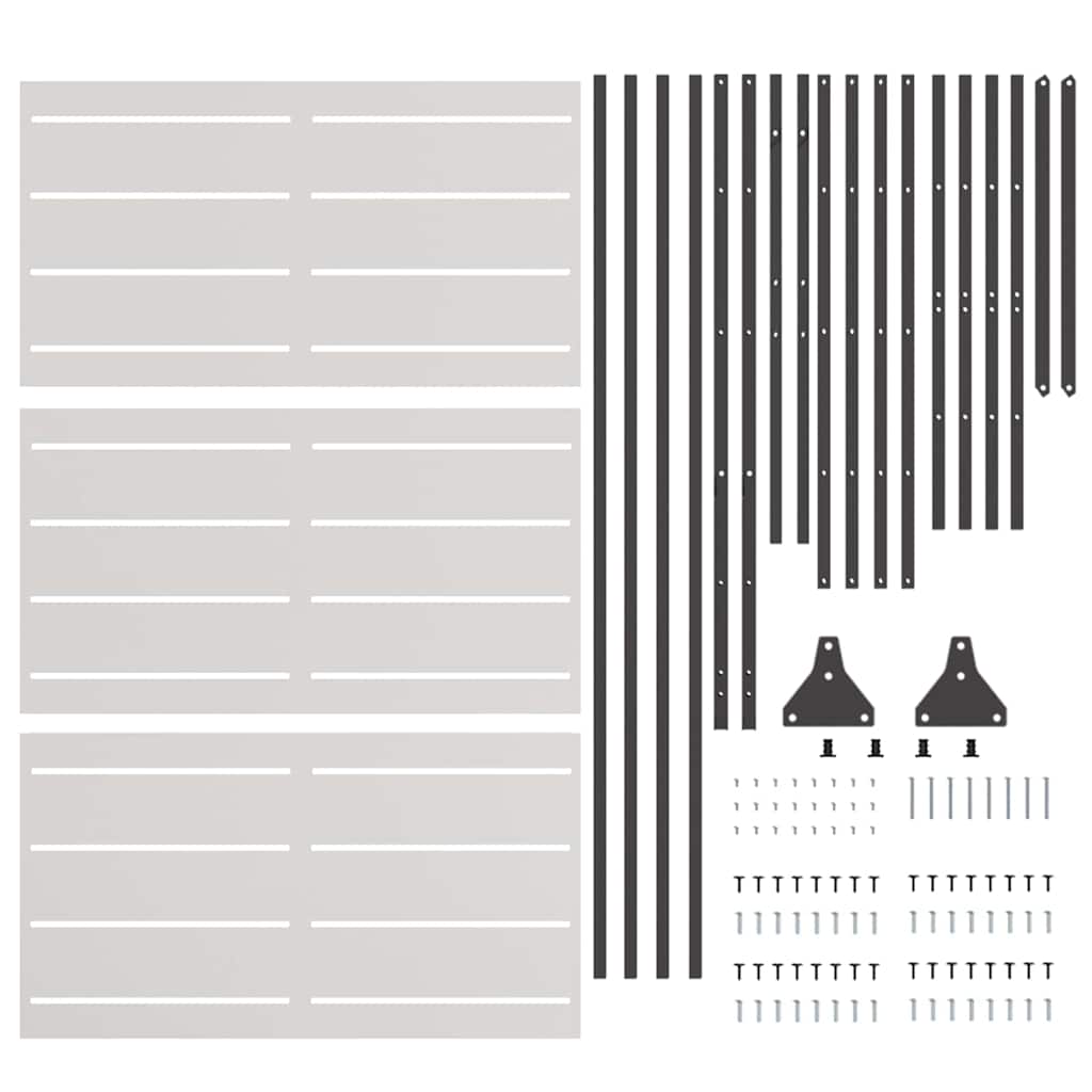 Privacy Screen 100 x 50 x 180 cm Stainless Steel Silver
