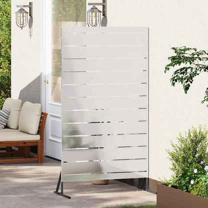 Privacy Screen 100 x 50 x 180 cm Stainless Steel Silver