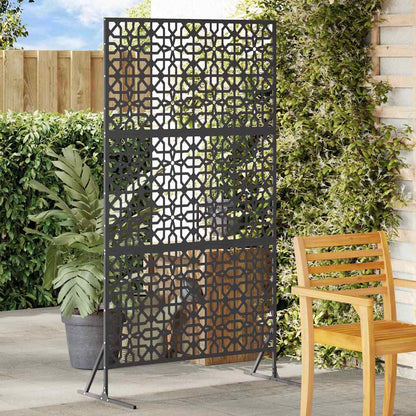 Privacy Screen 100 x 50 x 180 cm Steel Black