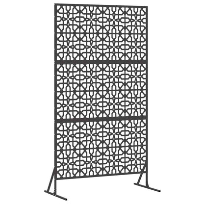 Privacy Screen 100 x 50 x 180 cm Steel Black