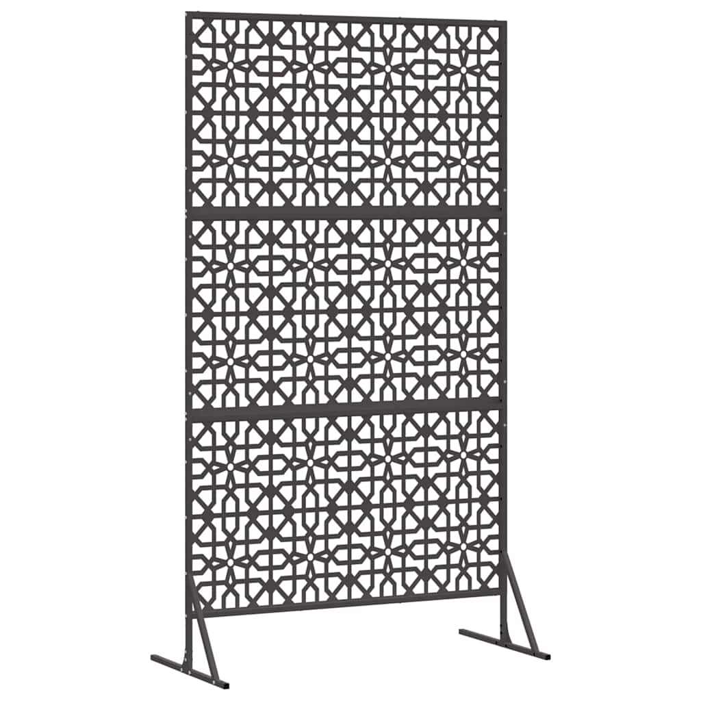 Privacy Screen 100 x 50 x 180 cm Steel Black